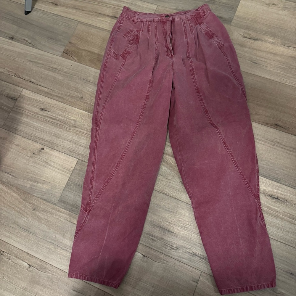 🍓 Vintage 80s/90s Styles To Go High-Waisted Cotton Pants – Size 14
